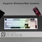 Smart Display Wireless Gaming Keyboard with RGB Backlighting