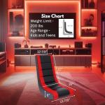 Classic Video Rocker Gaming Chair for Kids and Teens