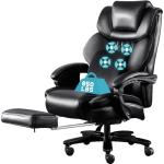 Big and Tall Massage Office Chair with Footrest