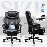 Big and Tall Massage Office Chair with Footrest
