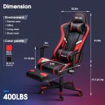 Douxlife Ergonomic Massage Gaming Chair with Footrest