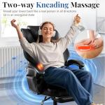 Big and Tall Massage Office Chair with Footrest