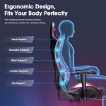 Douxlife Ergonomic Massage Gaming Chair with Footrest