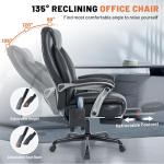 Ergonomic Reclining Office Chair with Massage & Heat