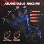Shahoo Blue Gaming Chair with Massage and Footrest