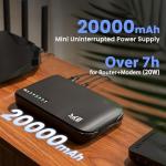 20000mAh Mini UPS Battery Backup & Surge Protector