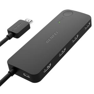 BENFEI 4-Port HDMI Switch for Gaming and Streaming