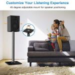 Universal 26-Inch Floor Speaker Stands for Surround Sound