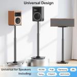 Height Adjustable Universal Speaker Stands Pair