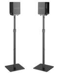 Height-Adjustable Speaker Stands Pair for Surround Sound