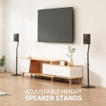 Adjustable Speaker Stands for Satellite Speakers, Pair
