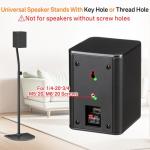 Adjustable Surround Sound Speaker Stands - 33" to 42