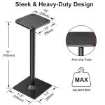 ELIVED 31-Inch Universal Speaker Stand Pair, Black