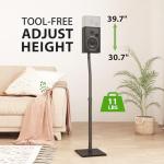 Adjustable Speaker Stands for Satellite Speakers, Pair