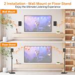 Adjustable Surround Sound Speaker Stands - 33" to 42