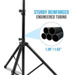 Pyle Adjustable 6' Tripod Speaker Stand for Home