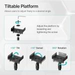 Height-Adjustable Speaker Stands Pair for Surround Sound