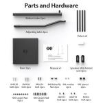 Adjustable Speaker Stands for Satellite Speakers, Pair