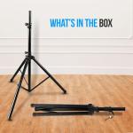 Pyle Adjustable 6' Tripod Speaker Stand for Home