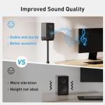 Adjustable Universal Speaker Stands - Pair of 2