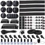 192 PCS Cable Management Kit for Home Tech