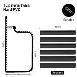 YECAYE 94.2in Adhesive Cable Organizer for Desk