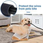 JOTO 4 Pack Cable Management Sleeve with Zipper