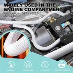 AGPTEK 5ft White Cable Sleeve Cover - 2 Pack