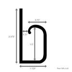 Electriduct Large Self-Adhesive Cable Organizer - Brown