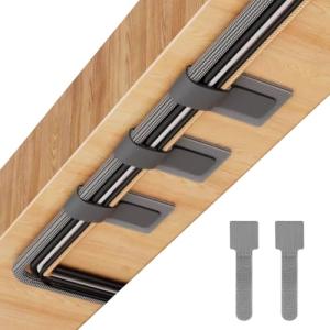 Self-Adhesive Under Desk Cable Management Kit - 40 PCS