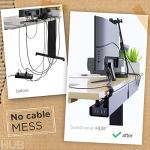 Under Desk Cable Management Tray - Set of 2