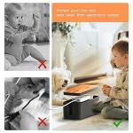 2 Pack Wooden Cable Management Box with Clips