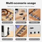 Self-Adhesive Under Desk Cable Management Kit - 40 PCS