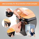 2 Pack Wooden Cable Management Box with Clips