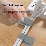 Self-Adhesive Under Desk Cable Management Kit - 40 PCS