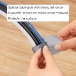 Self-Adhesive Under Desk Cable Management Kit - 40 PCS