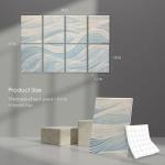 JaneTech 8-Pack Decorative Sound Absorbing Wall Panels
