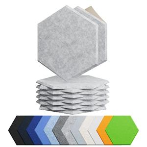 Amantech 12 Pack Self-Adhesive Acoustic Foam Panels