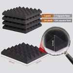 12x12 Pyramid Acoustic Foam Panels - 24 Pack