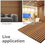 Art3d 4-Pack Acoustic Wood Slat Wall Panels