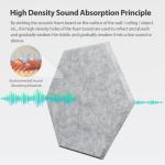 Amantech 12 Pack Self-Adhesive Acoustic Foam Panels