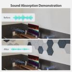 Amantech 12 Pack Self-Adhesive Acoustic Foam Panels