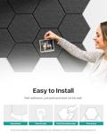 18 Pack Self-Adhesive Hexagon Acoustic Panels