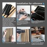 Art3d 4-Pack Acoustic Wood Slat Wall Panels
