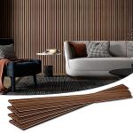 Wood Slat Acoustic Panels for Noise Reduction, Walnut