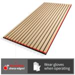 Wood Slat Acoustic Panels for Noise Reduction, Walnut