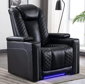 CANMOV Electric Recliner Chair with USB Ports and Cup Holders