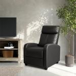 Homall Modern Black Recliner Chair for Living Room