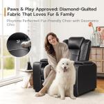 Electric Recliner Chair Set with USB & LED Lights