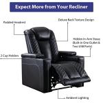 CANMOV Electric Recliner Chair with USB Ports and Cup Holders